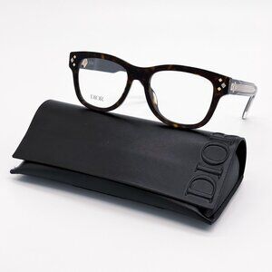 NEW DIOR CD DIAMONDO S1I 2000 SQUARE HAVANA EYEGLASSES DIOR